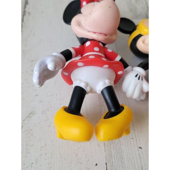 Disney Mickey Minnie Mouse swimming playset toy figure couple swimsuit - Picture 10 of 16